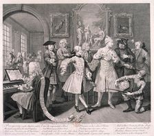 A Rake's Progress 1735; plate II of VIII. Artist: William Hogarth