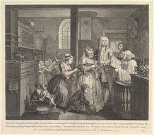 A Rake's Progress, Plate 5, June 25, 1735. Creator: William Hogarth