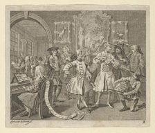 A Rake's Progress, Plate 2, ca. 1800. Creator: Dent