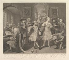 A Rake's Progress, Plate 2, June 25, 1735. Creator: William Hogarth