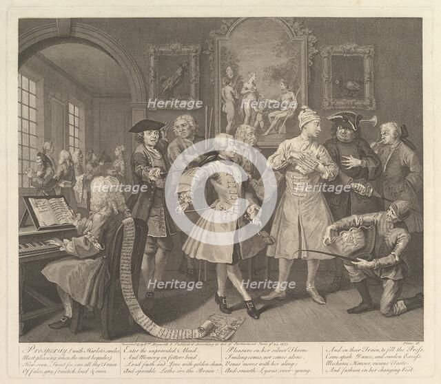 A Rake's Progress, Plate 2, June 25, 1735. Creator: William Hogarth.