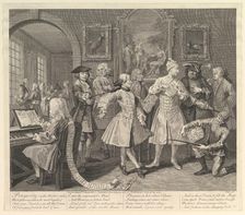 A Rake's Progress, Plate 2, June 25, 1735. Creator: William Hogarth