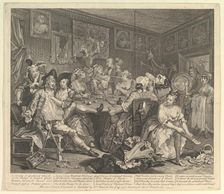 A Rake's Progress, Plate 3, June 25, 1735. Creator: William Hogarth