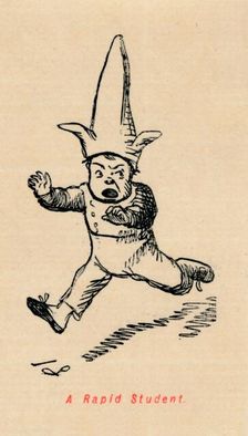 A Rapid Student c1860, (1860). Artist: John Leech