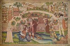 A Rare Petit Point Picture of the Period of Charles I 17th century, (1936)