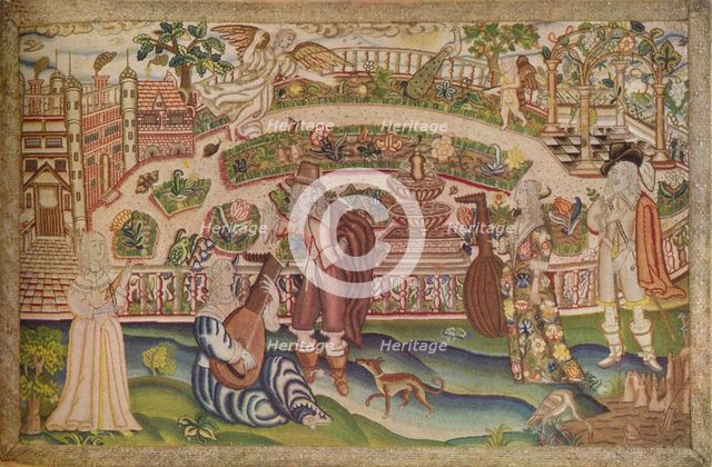 'A Rare Petit Point Picture of the Period of Charles I', 17th century, (1936). Artist: Unknown.