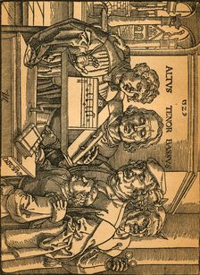 A rare woodcut by Anton Von Worms (Anton Woensam) 1899. Creator: Anton Woensam