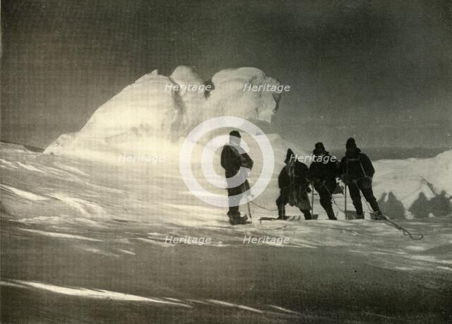 'A Remarkable Fumarole in the Old Crater, in the Form of a Couchant Lion', c1908, (1909).  Artist: Unknown.