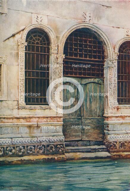 'A Renaissance Doorway, Venice', c1903. Artist: Reginald Barratt.