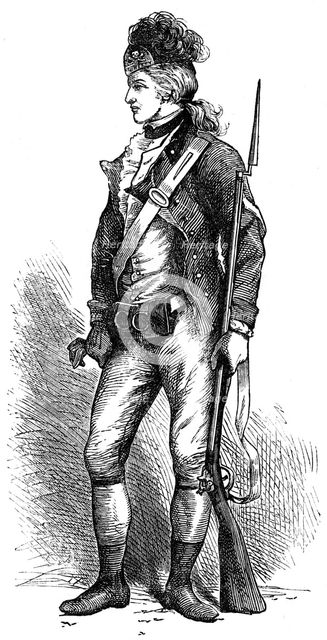 'A real American rifleman', c1776-1780 (c1880). Artist: Unknown
