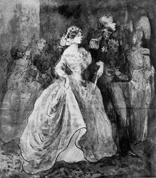 A Reception at Court 19th century, (1930).Artist: Constantin Guys