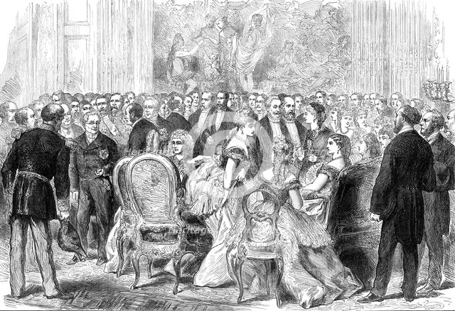 A reception by M. Thiers at the Palace of the Elysée, 1872. Creator: Unknown.