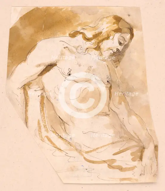 A reclining Christ, 1701/1800. Creator: Unknown.