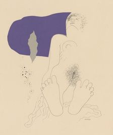 A reclining nude, 1929-1930. Creator: Mikulas Galanda