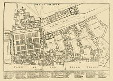 A reduced copy of Fisher's Ground Plan of the Royal Palace of Whitehall, 1680 (1881). Creator: Unknown