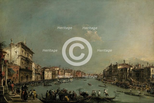 A Regatta on the Grand Canal, c1775. Creator: Francesco Guardi.