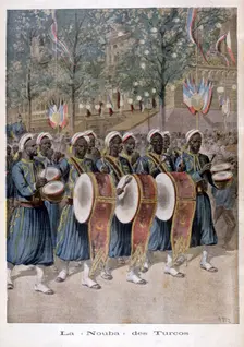 A regiment of Algerian Turcos 1896. Artist: Henri Meyer
