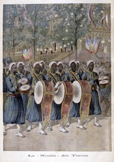 A regiment of Algerian Turcos 1896. Artist: Henri Meyer