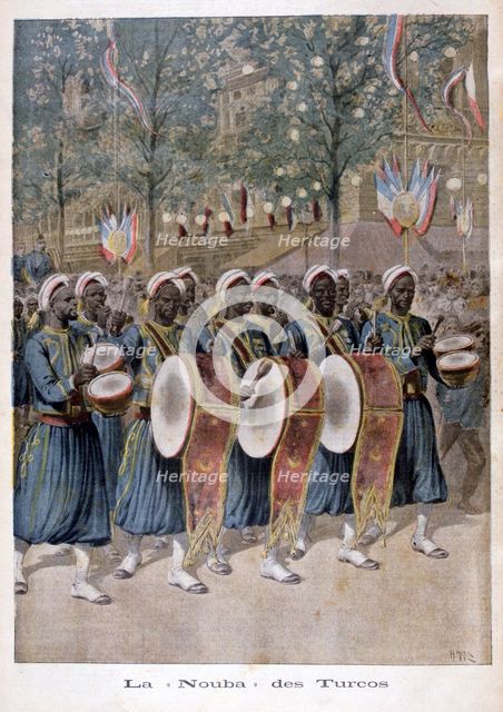 'A regiment of Algerian 'Turcos', 1896. Artist: Henri Meyer