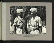 A Regiment Sergeant Major and a Quartermaster Sergeant of the Sudan Defence Force, 1964. Creators: Colonial Office, Unknown