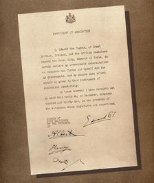 A Reign Ended 1936 (1937)