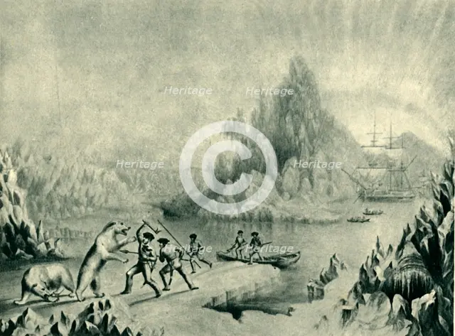 'A Relief Party in Search of Sir John Franklin', 19th century, (1946).  Creator: Unknown.