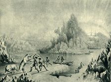 A Relief Party in Search of Sir John Franklin 19th century, (1946). Creator: Unknown