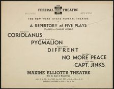 A Repertory of Five Plays, [193-]. Creator: Unknown