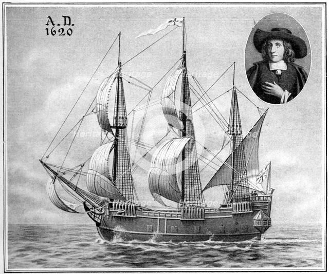 A representation of the 'Mayflower', 1922. Artist: Unknown