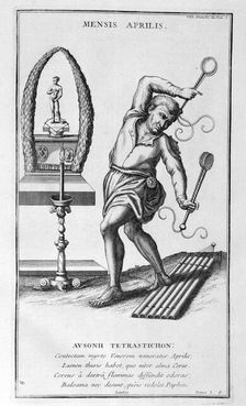 A representation of April 1757. Artist: Bernard de Montfaucon