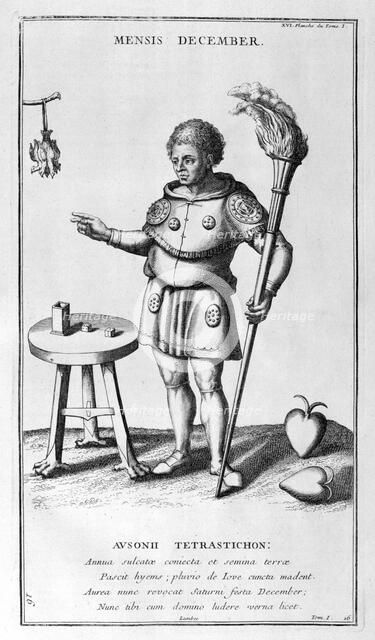 'A representation of December', 1757. Artist: Bernard de Montfaucon