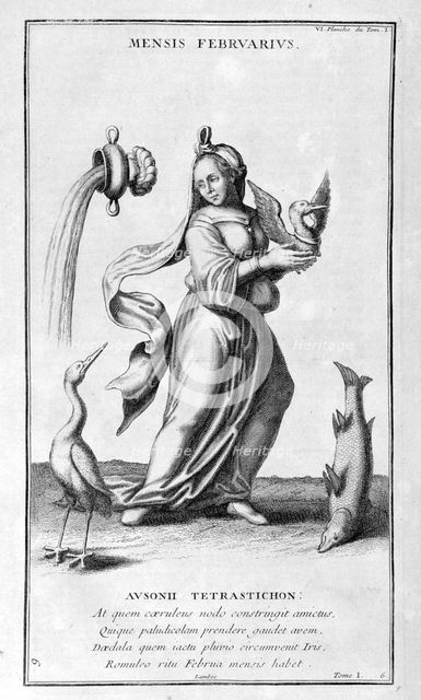 'A representation of February', 1757. Artist: Bernard de Montfaucon