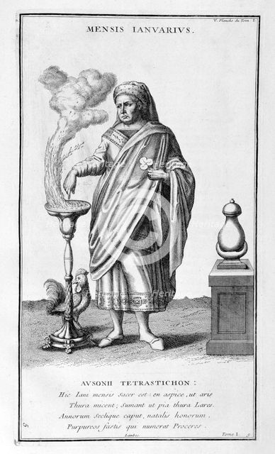 'A representation of January', 1757.  Artist: Bernard de Montfaucon