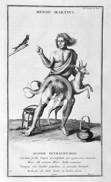 'A representation of March', 1757.  Artist: Bernard de Montfaucon