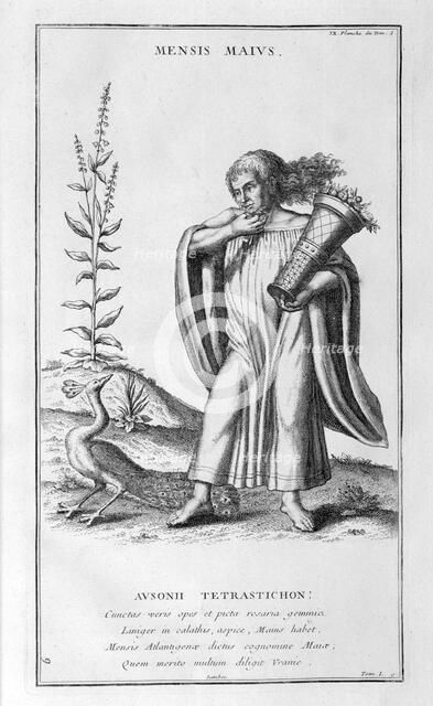 A representation of May, 1757.  Artist: Bernard de Montfaucon