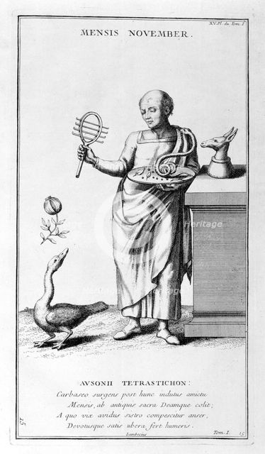 'A representation of November', 1757. Artist: Bernard de Montfaucon
