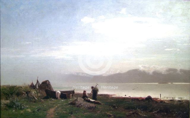 A Rest in the Heat of Summer, 1871. Creator: Georg Anton Rasmussen.