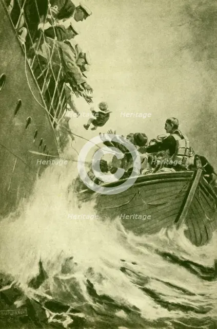 'A Rescue at Sea', c1930. Creator: Unknown.