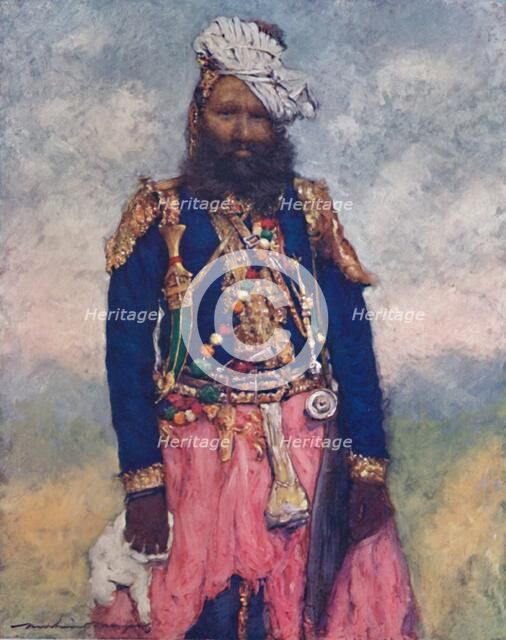 'A Retainer from Rajgargh', 1903. Artist: Mortimer L Menpes.