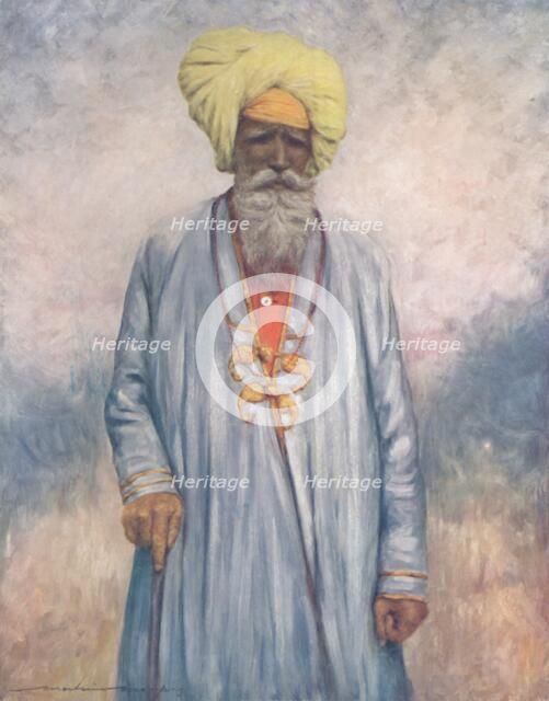 'A Retainer of the Maharaja of Cutch', 1903. Artist: Mortimer L Menpes.