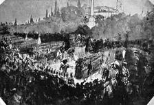 A Review at Madrid (1930).Artist: Constantin Guys