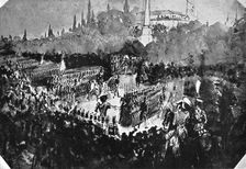 A Review at Madrid (1930).Artist: Constantin Guys