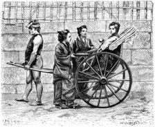 A rickshaw, Japan, 1895