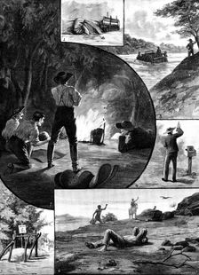 A Ride Across Australia - sketches by Mr. A. J. Vogan, 1890. Creator: P Naumann