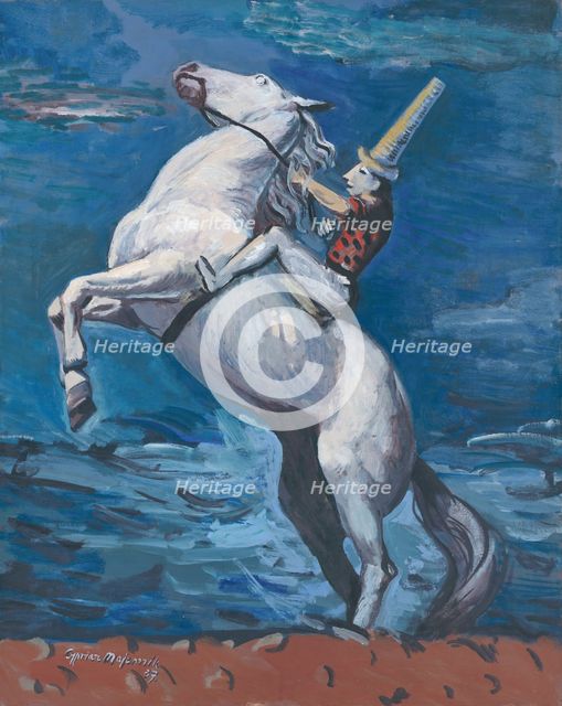 A Rider by the Seashore, 1937. Creator: Cyprian Majernik.