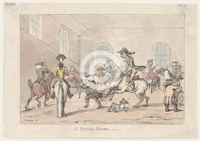 A Riding House, 1799 (?)., 1799 (?). Creator: Thomas Rowlandson.