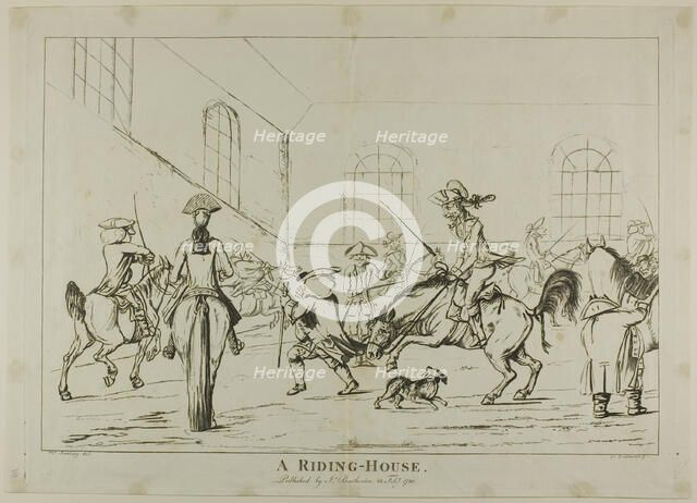 A Riding-House, published 1780. Creator: Unknown.