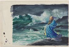 A Rishi Stirring Up a Storm, 1897. Creator: John La Farge (American, 1835-1910)