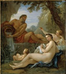 A River and a Fountain Nymph, 18th century. Creator: Charles-Joseph Natoire
