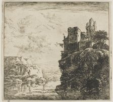 A River between Rocks, from the series Set of Landscapes, n.d. Creator: Herman Naijwincx